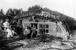 Paramedics: Wounded German soldiers at the eastern front, 1916