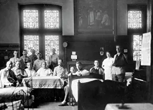 Dominican: Wounded German soldiers during World War I, Dusseldorf, 1915