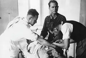 Treated: Wounded girl on the Eastern Front, 1941
