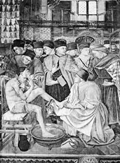 Infirmary: Wounded in an infirmary, around 1420-1500