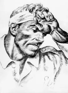 343847: A wounded by Kretzschmann, 1940