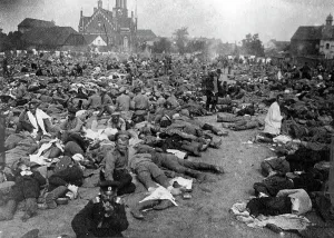 Detainees: Wounded Russian prisoners of war, 1917