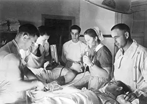Transfusion: Wounded in the Second World War in a military hospital