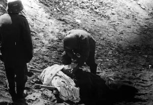 Theodor: Wounded soldier in Kholm, 1942