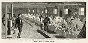 Troopship: Wounded troops on HMS Euphrates