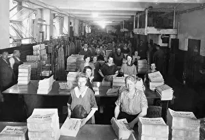 Bundles: Wrappers in a newspaper publishing house, 1929