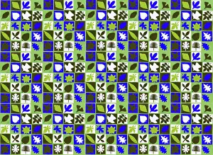Squares: Wrapping paper or wallpaper design