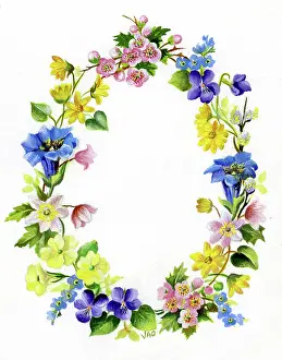 Ockenden: Wreath of spring flowers