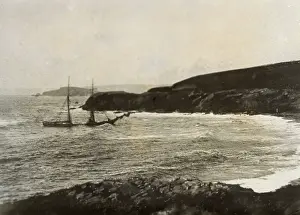 Wreck of the Brigontine Crossowen at Thurleston, Devon