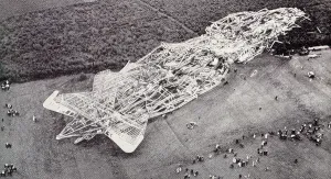 R101: The wreckage of the crashed British Airship R101