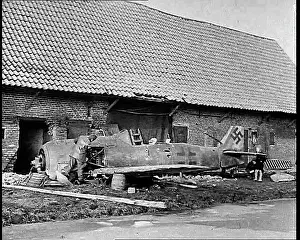 Bastogne: Wreckage Of Crashed German Warplane in Bastogne
