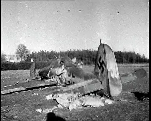 Bastogne: Wreckage Of Crashed German Warplane in Bastogne