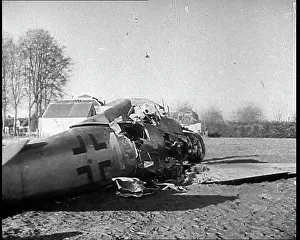 Bastogne: Wreckage Of Crashed German Warplane in Bastogne