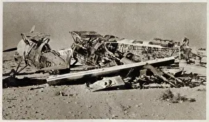 Wreckage: The wreckage of a group of Italian Fighters and Bombers