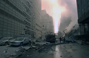 Qaeda: The wreckage of WTC 7, the newest building in the