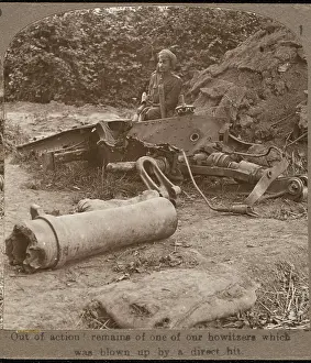 Sikh: WRECKED HOWITZER IN WWI