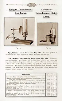 Wrench: Wrench incandescent gas lamp for magic lantern projector