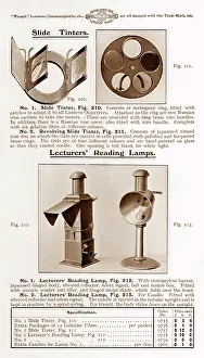 Wrench: Wrench lecturers reading lamp for magic lantern show
