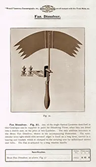 Dissolve: Wrench magic lantern projector dissolve fan