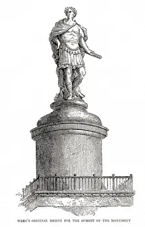 Wrens: Wren's Original Design for Summit of Monument