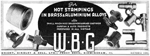 Gell: Wright Bindley And Gell. WBG Hot Stampings