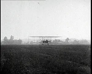 Swooping: Wright Brothers Biplane Giving A Demonstration