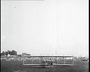 Swooping: Wright Brothers Biplane Giving A Demonstration