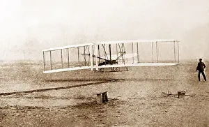 Piloting: The Wright Brothers first flight at Kitty Hawk