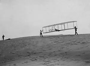 Firsts: Wright Brothers glider with a single vertical