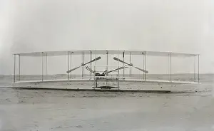 Heavier: The Wright Brothers machine the plane ?
