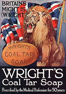 Soaps: Wright's Coal Tar soap advertisement