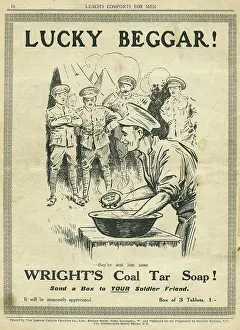 Wrights: Wright's Coal Tar Soap advertisement, WW1