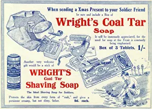 Soaps: Wright's Coal Tar Soap advertisement, WW1