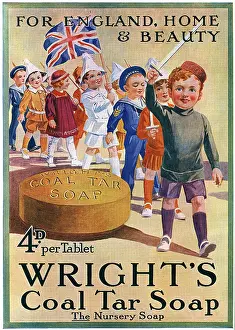 Cleanliness: Wright's Coal Tar Soap advertisement, WW1