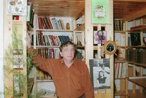 Creator: Writer Eduard Uspensky in his library, 1995