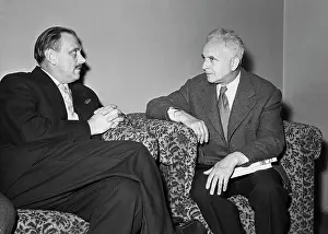 Mikhalkov: Writers S. Mikhalkov and L. Aragon