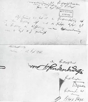 Adopted: Written version of the dissolution of the Reichstag, 1932