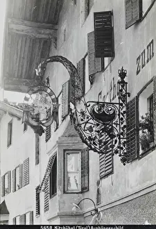 Taverns: Wrought iron sign on a tavern