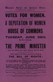 Handbill: W.S.P.U Handbill Deputation Right of Petition