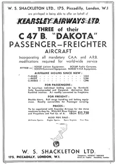 Kearsley: W.S.Shackleton. Aircraft Sales, Kearsley