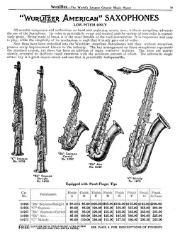 Wurlitzer: WURLITZER SAXOPHONES