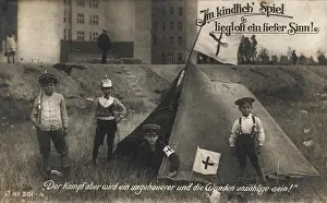 Disguising: WW I - Children playing war