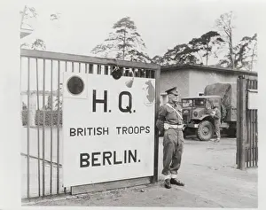 Conflice: WW II - first British army headquarters in Berlin Germany