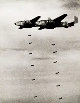 Arnhem: WW II - Mitchell bombers of the RAF Arnhem, Netherlands