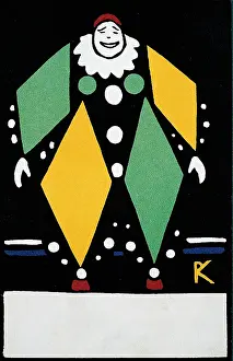 Kalvach: WW-Postcard with clown