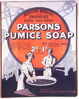 Stains: WW1 - advertisement for Parsons Pumice Soap