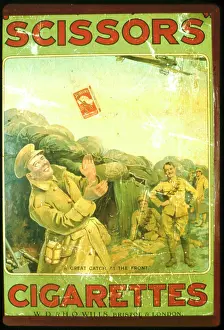 Wills: WW1 - advertisement for Scissors Cigarettes
