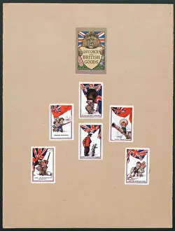 Daddy: WW1 - Assorted wartime patriotic stamps