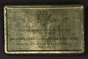 Tins: WW1 - Australian War Contingent Association, inscription