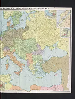 WW1 - Bartholomew's War Map of Europe